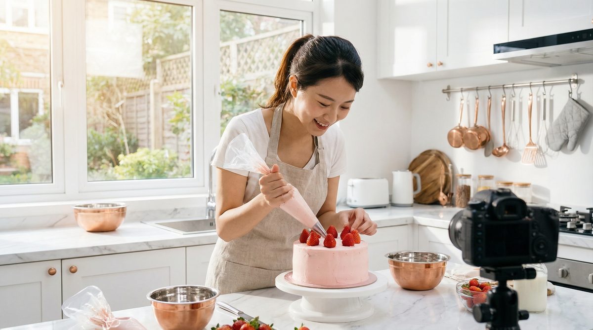 AI换脸美食烘焙教程视频